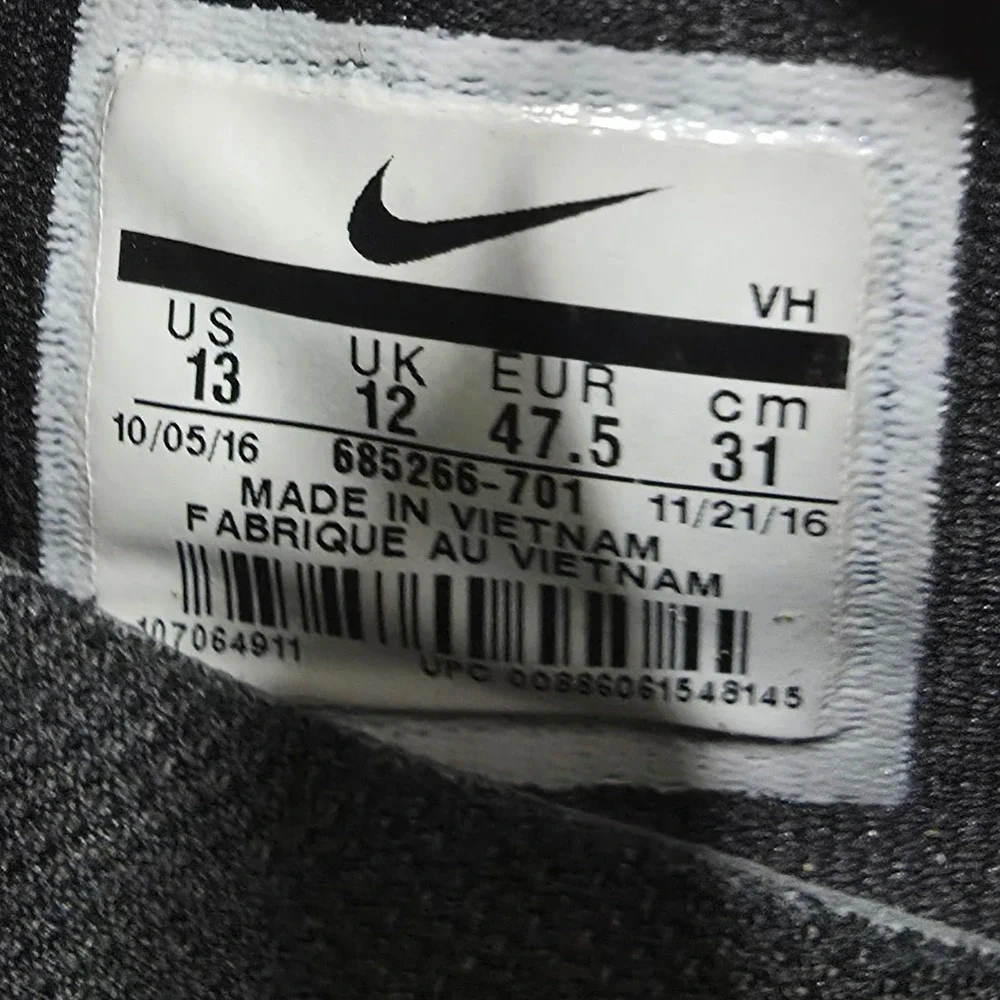 Nike FS Lite Trainer 2 Running Shoe Mens 13 Volt Neon Black White 615972-700